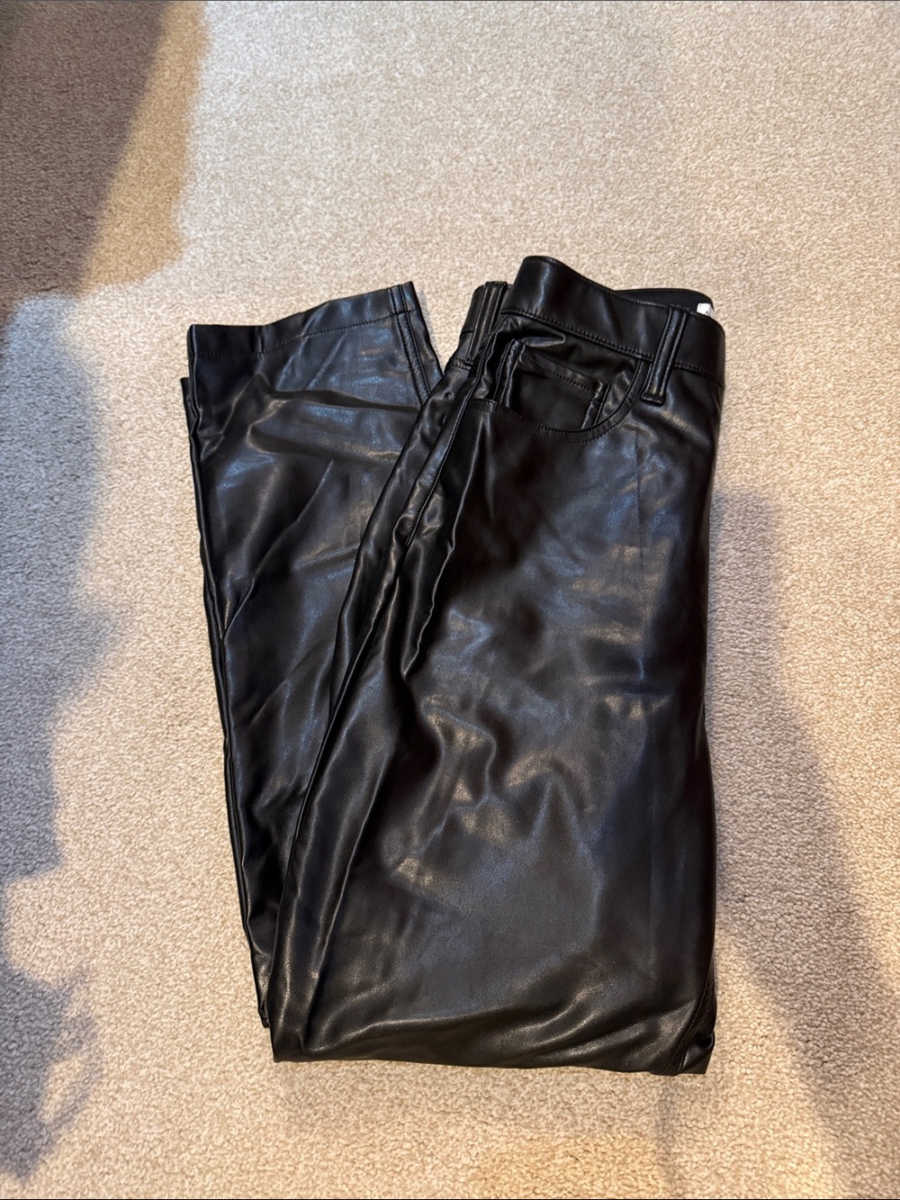 Abercrombie & Fitch Black Leather Pants